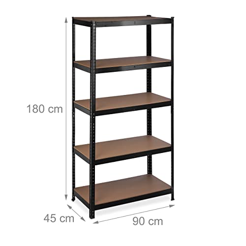 Relaxdays 10034162 Scaffale in Metallo, HLP