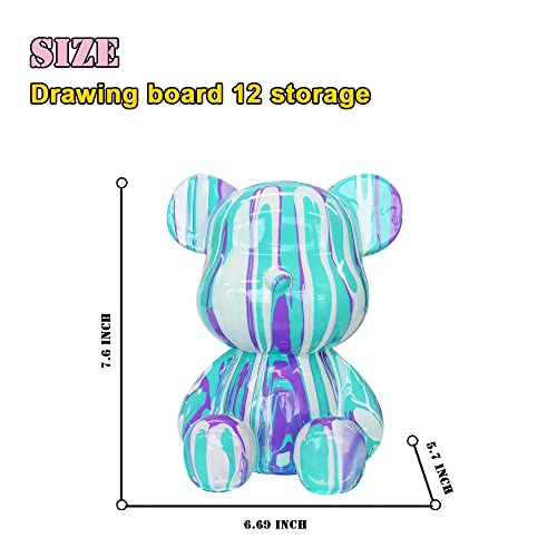 Diy Painting Fluid Bear Piggy Money Bank Handmade Violent Bear Painting Kit Set Creative Home Furnishings Decorative Gifts... #TOP5