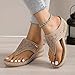 Orthopedic Sandals for Women - Arch Support Wedge Flip Flops, Summer 2033 Comfortable Dressy Casual Beach Slippers Beige 10
