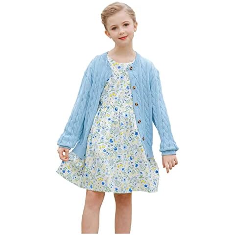 SMILING PINKER Kids' Cable Knitted Cardigan Cover