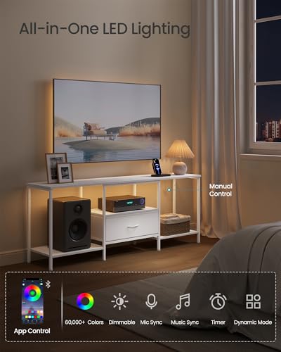 Image of SONGMICS TV Stand for TVs Up to 70 Inches