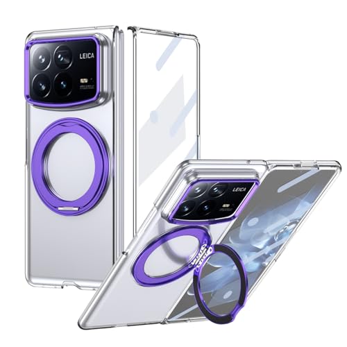 Coque Xiaomi Mix Fold 4 antichoc avec anneau rotatif 360 et support vidéo