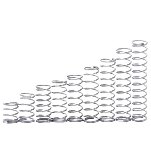 10Pcs Stainless Compression Spring 1.8mm Wire Diameter Coil Springs (10,1.8mm-21mm-90mm)