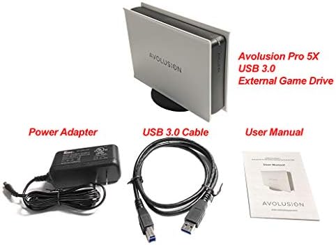 Avolusion PRO-5X Series 2TB USB 3.0 External Gaming Hard Drive for PS5 Game Console (White) - 2 Year Warranty
