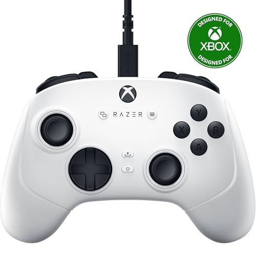 Razer Wolverine V3 Tournament Edition Wired Gaming Controller: Licensed for Xbox Series X|S, Xbox One, Windows PC – 6 Remappable Buttons – Fast Triggers – USB-C Cable – Wired Tournament Mode – White