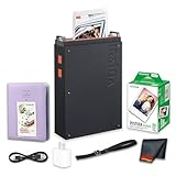 Fujifilm instax mini Link+ Smartphone Printer, Bluetooth Instant Photo Printer for Phones, 2 x 3 Inch Prints Bundle with Photo Album + Instax Mini Instant Film Twin Pack (White) 20 Photos