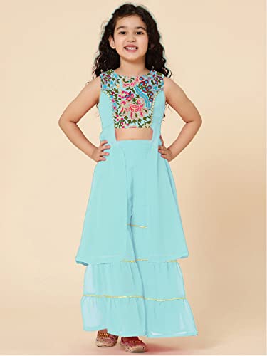 Image of A.T.U.N. (ALL THINGS UBER NICE) Girls Sharara Set