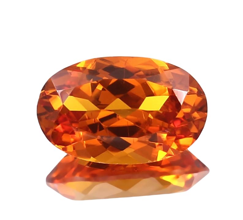 Saphir jaune de Ceylan facetté 16x10mm, prestige naturel pour haute joaillerie