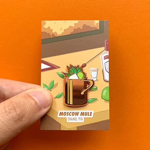 Image of Classic Cocktail Cute Enamel Pins for Bartender Aprons, Jackets, Backpacks and Purses, Shirt and Suit Lapels, Button Badges Brooch Fashion Jewelry