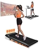 MJWW Raceable Walking Pad mit 6%-9% Steigung, 2.5/3.0 HP Klappbares Laufband für Zuhause & Büro mit APP-Steuerung, Leise Schreibtisch Laufband mit AI-Training, LED-Anzeige