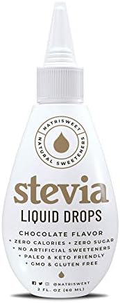 NatriSweet Chocolate Stevia Liquid Drops (2 fl oz / 60 Milliliter), Zero-Calorie Natural Sugar Substitute, Highly Concentrated Stevia Extract, Naturally Sweet (1-Pack)