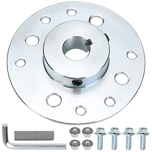 Image of GREHUA Go Kart Sprocket Hub 3 /4 inch Bore 3 /16 inch Keyway with Hardware Kit Compatible with Drift Trike Carter Mini Bike Dune Buggy Quad ATVs Rear Axle Rod Brake Drum Mounting Steel Heavy Duty Parts