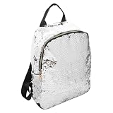 KJHBV Mochila Portátil y Lavable Casual de Pu Lentejuelas Brillantes Color Aleatorio para Mujer y Niñas Adecuado para Actividades al Aire Libre y Compras
