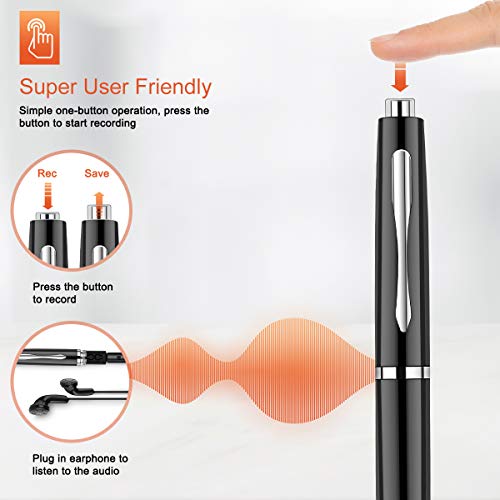 image for AKALULI 32GB Digital Voice Recorder - Voice Activated Recorder for Le