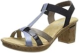 Erwachsene Rieker Damen V4598-10 Plateausandalen, Blau (Sky/Marine/Steel/Pazifik 10), 39 EU