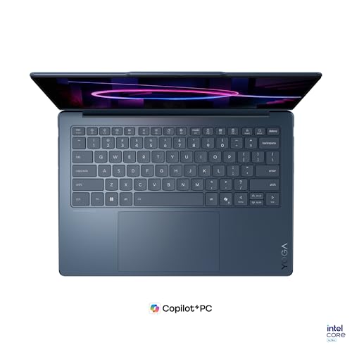 Lenovo Yoga 9 2in1 Aura Edition Laptop | 14 2.8K WQXGA OLED Touch Display | Intel Core Ultra 7 355 | 32GB RAM | 1TB SSD | Integrierte Intel Grafik | Windows 11 | QWERTZ | Blau | 3 Jahre Premium Care