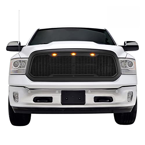 Image of Paramount Automotive 410183MB Impulse Series Led Packaged Honeycomb Mesh Main Grille Matte Black