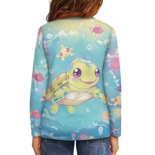 Image of Long Sleeve Shirts for Girls Winter Tops 3-16t Cartoon T Shirts for Fall Clothes