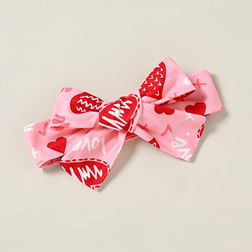 Younger Tree 3Pcs Valentines Baby Girl Outfit Newborn Infant My First Valentines Day Romper Love Pattern Pant Clothes Sets(White, 6-12 Months) #TOP5