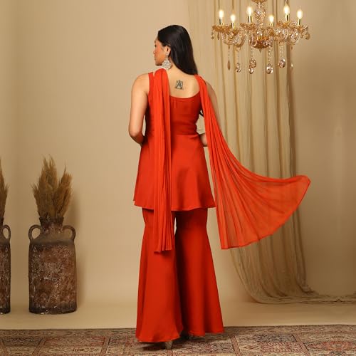 Image of Globus Women Co-ord Set (GS567530 Orange M)