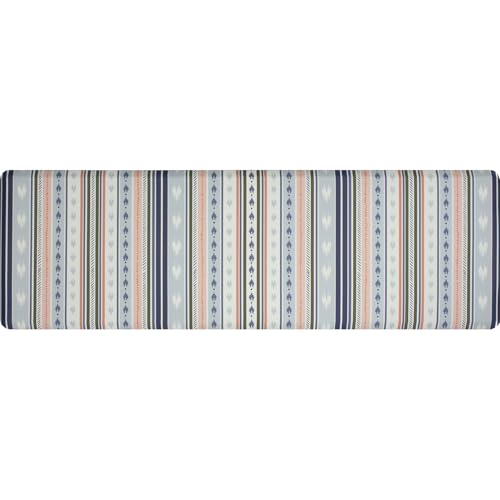 Tapis long anti-fatigue de cuisine ergonomique Berkley FPA6288 bleu antidérapant