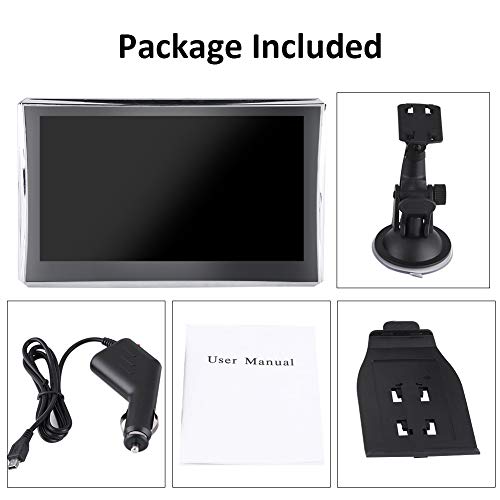 7 Inch Touch Screen GPS Navigation Maps System Device International, GPS Navigator 256M 8GB FM with Bluetooth Lifetime Map Update for Cars Trucks Vehicles(Europe)