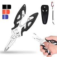 Pince De Pêche Multifonction Supregear – Acier Inox, Ouvre-anneaux, Décroche-hameçon, Coupe-ligne, étui Et Lanière, Résiste à L’eau Salée
