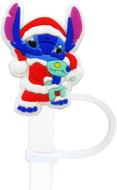 Miniatura 2 de Divertida cubierta de popote de silicona para Stanley de 30 y 40 onzas, tapa de popote para Stanley, cubierta de paja de dibujos animados de Navidad