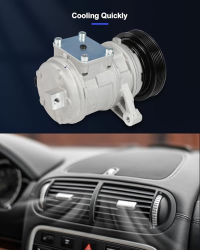 Image of ECCPP AC Compressor with Clutch 1999-2004 Fit for Jeep for Grand Cherokee 4.0L Air Conditioning Compressor