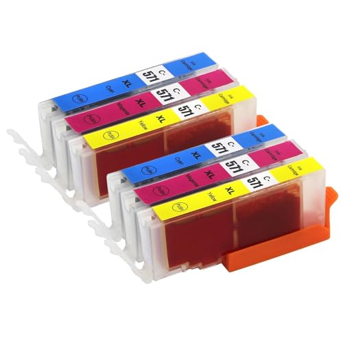 6 Mejores cartuchos de tinta compatibles canon 17 Go Inks - Juego de 3 Cartuchos de Tinta C/M/Y para reemplazar Canon...
