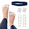 Awesome Toes Spacers & Separators Kit Fast Relief for Hammertoe & Bunions | Includes Toe Stretch Band, Individual Toe Spacers & Full Toe Spacers for Walking, Running, Yoga Practice | Large