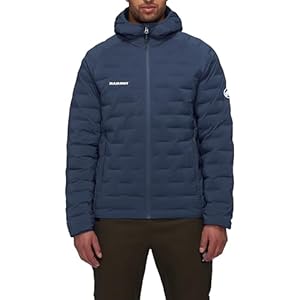 Mammut Sender IN Hooded Jacket Men | Leichte Outdoor Winterjacke für Herren, mit Kapuze, Warm | Marine, L
