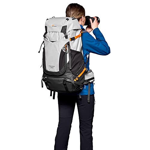 Lowepro PhotoSport PRO BP 55L, Backpack for Reflex and Mirrorless Cameras, Front and Rear Access, Removable Camera Insert, Accessory Straps, Size: S/M, Colour Dark/Light Gray - Thumbnail 7