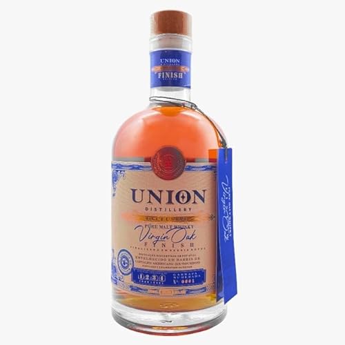 Whisky Virgin Oak Union 750ml com Taça de Cristal