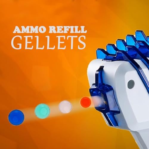 Gjo Gel Blaster Ammo Refill, 7-8mm Gel Balls for Gel Guns, Easy to Prepare, Long-Lasting Ammo, Indoor & Outdoor Use, Water-Soaked Soft Beads, High Accuracy (Random Colours) (120K) - Image 2