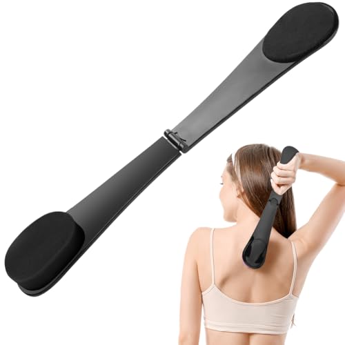 LOPHE Tanning Back Applicator, Applicateur Dos Autobronzant, Applicateur de lotion à manche, Applicateur arrière pour Le Dos des Femmes et hommes, les Zones Difficiles,Noir