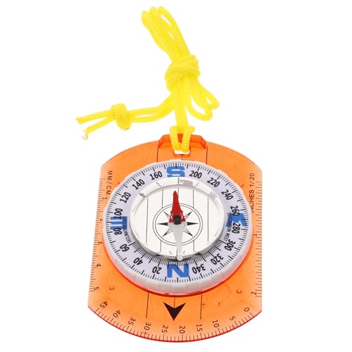 COOLHIYA High-Precision Orienteering Compass (Orange)