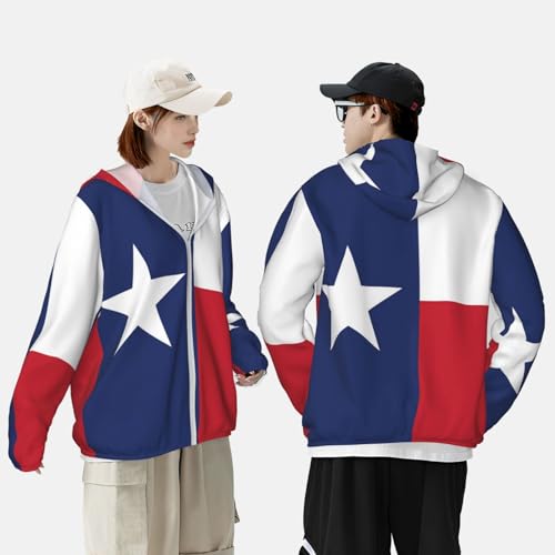 Texas State Flag UPF 50+ Sun Protection Hoodie Mens Women Long Sleeve Sun Hoodie Full Zip Sun Protection4
