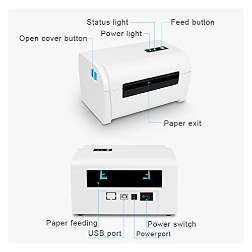 Image of Label Barcode Printer Thermal Printer Bar Code QR Code Sticker Machine 20mm-110mm 9200(USB with Bracket)