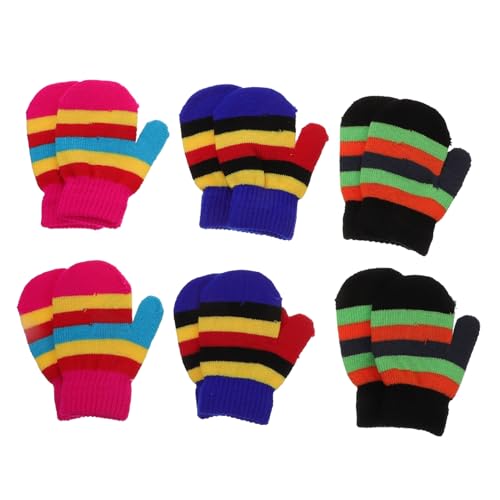 FOMIYES Children's Knit Gloves Baby Snow Gloves Warm Winter Hand Protectors Full Coverage Soft Comfortable Longevity