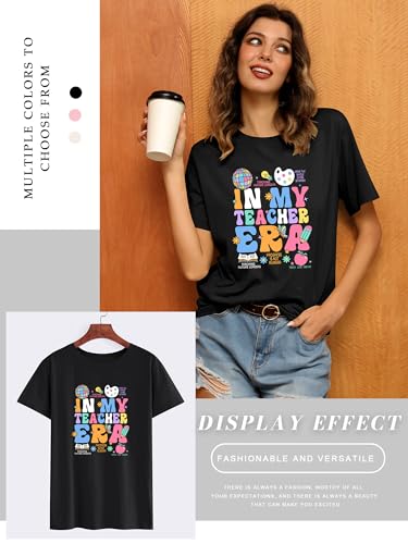 Women Teacher Shirt in My Teacher Era Shirt Funny Teach Teacher Graphic Tees Short Sleeve Shirt Teacher Gifts Tops - Image 5