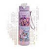 Kpop Cartoon Anime Tumbler–Reusable Anime Hard Plastic Water Bottle with Lid & Straw Eco-Friendly for Kids UK Christmas Gifts Durable Stylish for School Travel Parties Wide Mouth700ml/24oz (Purple)
