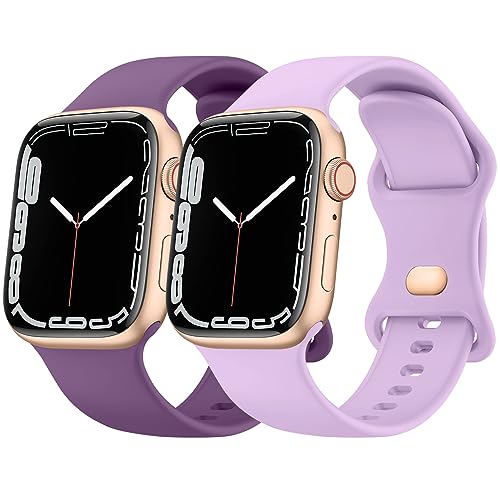Silicone Straps compatible with Apple Watch Strap 38mm 40mm 41mm, Sport Replacement Band Compatible with Apple Watch Ultra