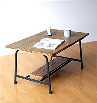 Amazon.co.jp: センターテーブル 木製 ローテーブル シャビー