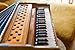 Harmonium by Maharaja Musicals, USA, 9 Stops, Model 2025, 3 1/2 Octave, Double Reed, Coupler, Natural Color, Standard, Padded Bag, A440 Tuned, Musical Instrument Indian-ABG