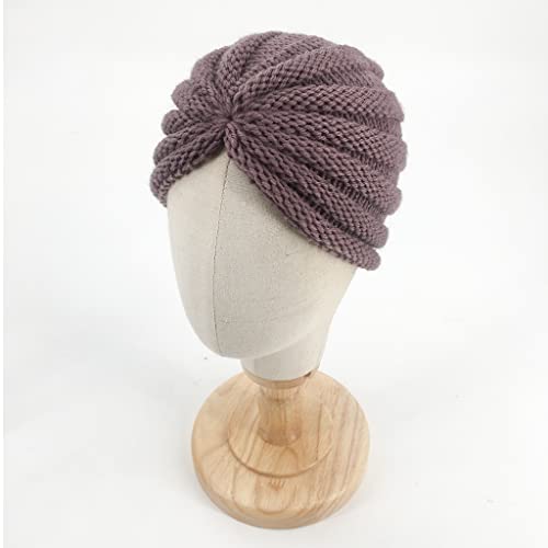 Xyx Winter Baby Toddlers Breathable Cotton Beanie Hat Newborn Knotted Hat Cute Warm Knit Soft Turban Bow Knot Cap (Hat-Multicolored7) #TOP2