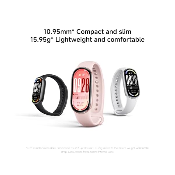 Xiaomi Smart Band 10, Montre Connectée, Boîtier alu, Suivi d'Activité, Écran AMOLED 1.72'', Autonomie 21 Jours, Charge Rapide, Suivi santé & Sommeil,150+ Sports, iOS & Android, 5 ATM, Boussole