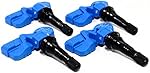Set of 4 ITM TPMS 433mhz Tire Pressure Sensors for BMW Mini Replaces 36106856227 36106874829 w/Black Rubber Valve Stems Aftermarket Replacement