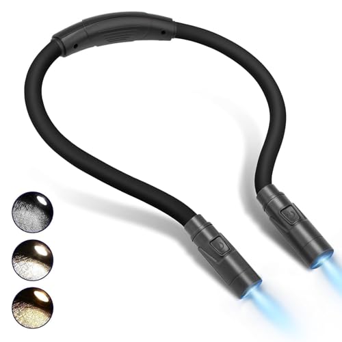 Wiederaufladbare Leselampe Kinder zum Lesen Stricken – LUXJET Gritin Leselampe mit 4 LED Leuchten...