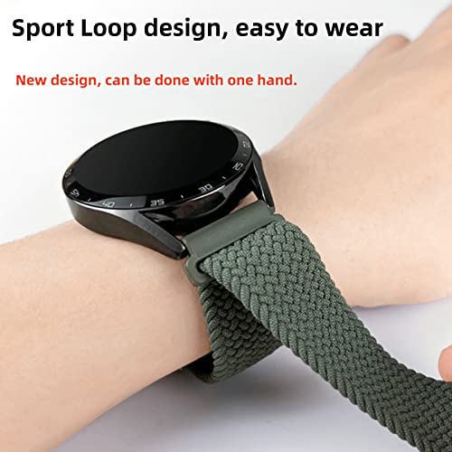 Mazoft 20Mm Braided Bands Compatible With Samsung Galaxy 5 Pro 4 Classic Active 2 46Mm 45Mm 44Mm 42Mm 40Mm Watch, Quick Release Replacement Strap For Samsung Watch 3 41Mm #TOP1
